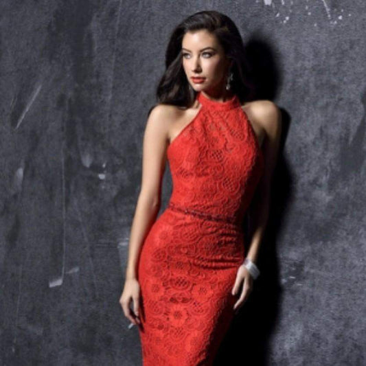 Lady In Red Nina Canacci Dress-Trendi737 Jewelry Boutique-Dress,Dresses,evening gown,Lace Dress,Lace Nina Canacci dress,Lady in red Nina Canacci Dress,Open back dress,pageant dress,prom dress,red evening gown,red lace halter dress,Red Lace Nina Canacci dress,Red Nina Canacci Dress,red open back dress,red pageant dress,red prom dress