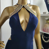 Serenade Jovani Dress-Trendi737 Jewelry Boutique-blue and gold jovani dress,blue and gold prom dress,blue jovani dress,dress,gala dress,jovani dress,open back dress,open back jovani dress,pageant dress,prom dress,serenade jovani dress
