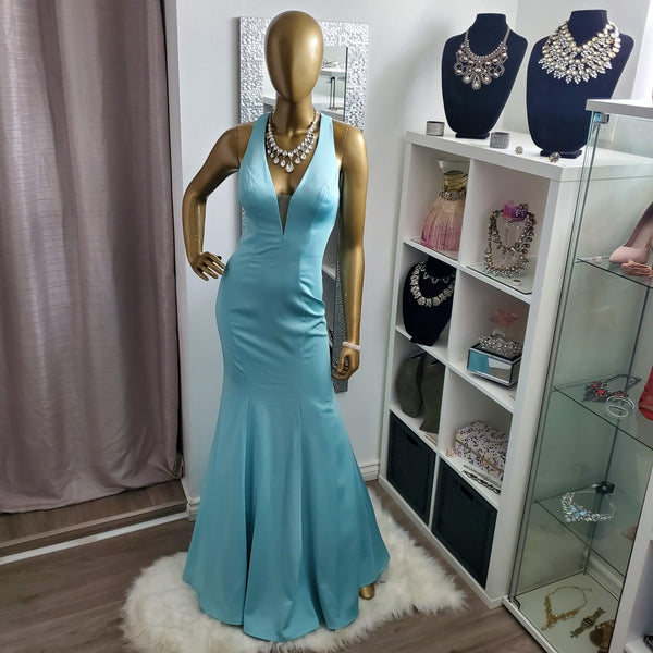 Cinderella Jovani Dress-Trendi737 Jewelry Boutique-baby blue dress,blue dress,cinderella dress,Dress,gala dress,Jovani dress,mermaid dress,pageant dress,prom dress,sky blue dress