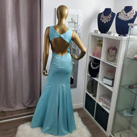 Cinderella Jovani Dress-Trendi737 Jewelry Boutique-baby blue dress,blue dress,cinderella dress,Dress,gala dress,Jovani dress,mermaid dress,pageant dress,prom dress,sky blue dress