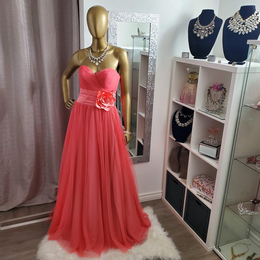 Coral Fun Jovani Dress-Trendi737 Jewelry Boutique-bridesmaid dress,coral dress,Coral Jovani Dress,Jovani Dress,pageant dress,prom dress