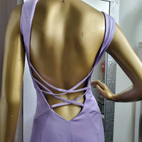 Violet Plunge Jovani Dress-Trendi737 Jewelry Boutique-dress,jovani dress,lilac jovani dress,purple jovani dress,violet dress,violet jovani dress