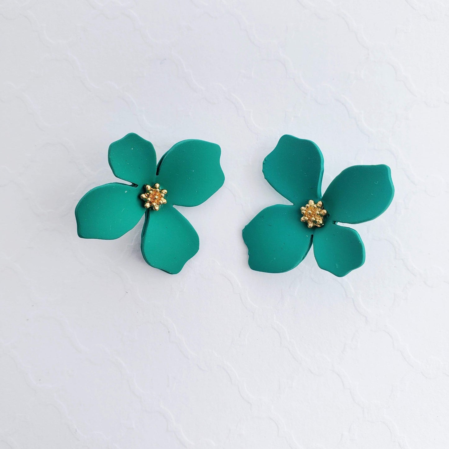 In Bloom Earring Collection-Trendi737 Jewelry Boutique-earrings,flower earrings,green,green earrings,green flower earring,green flower stud,In Bloom earrings,Summer earrings,summer jewelry,yellow,yellow earrings,yellow flower earring,yellow flower stud