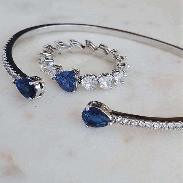 Sapphire Set-Trendi737 Jewelry Boutique-bracelet sets,sapphire set,set,sets