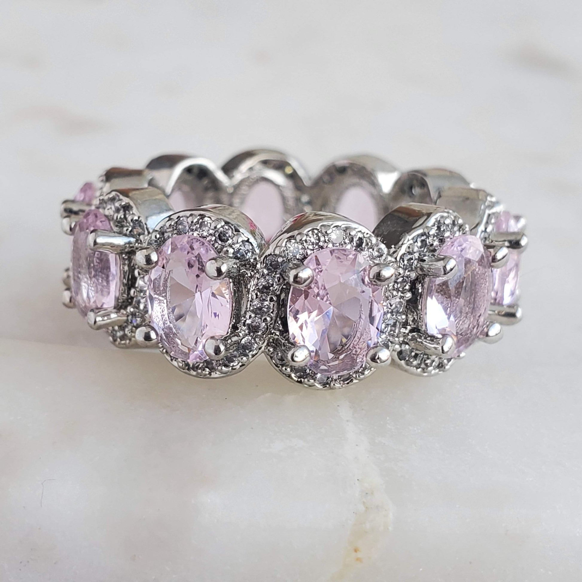 Princess Ring-Trendi737 Jewelry Boutique-crystal ring,princess ring,ring,silver princess ring