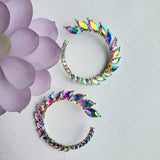 Halo Hoop Earrings-Trendi737 Jewelry Boutique-earrings,halo,halographic,hoop