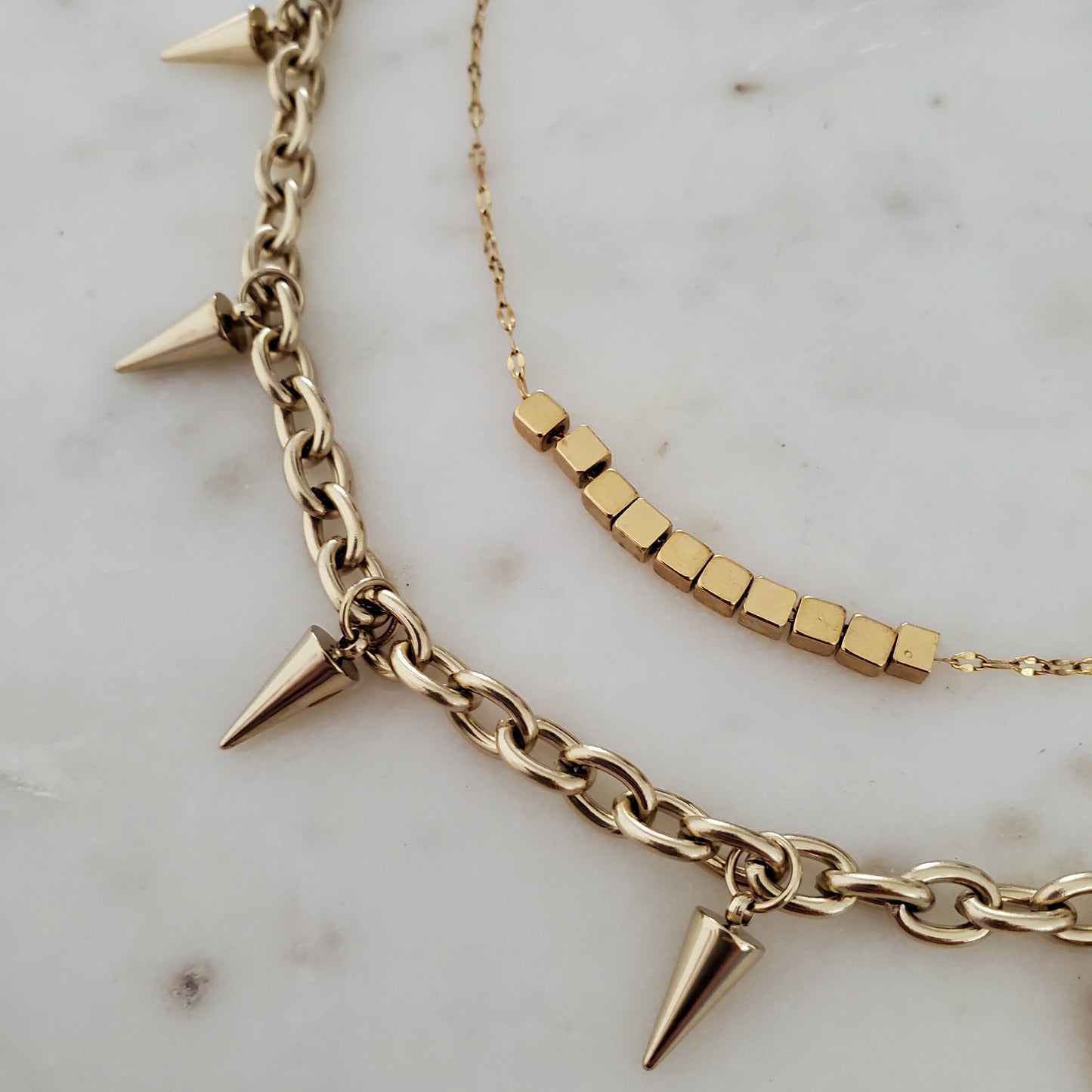Spiked necklace- Be Golden Collection
