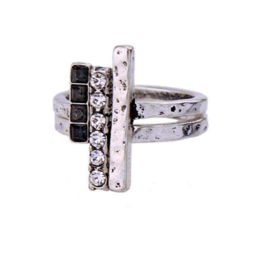 Metallic Ring-Trendi737 Jewelry Boutique-double ring,Metallic ring,Rings,silver ring